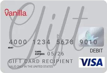 Vanilla Visa gift card