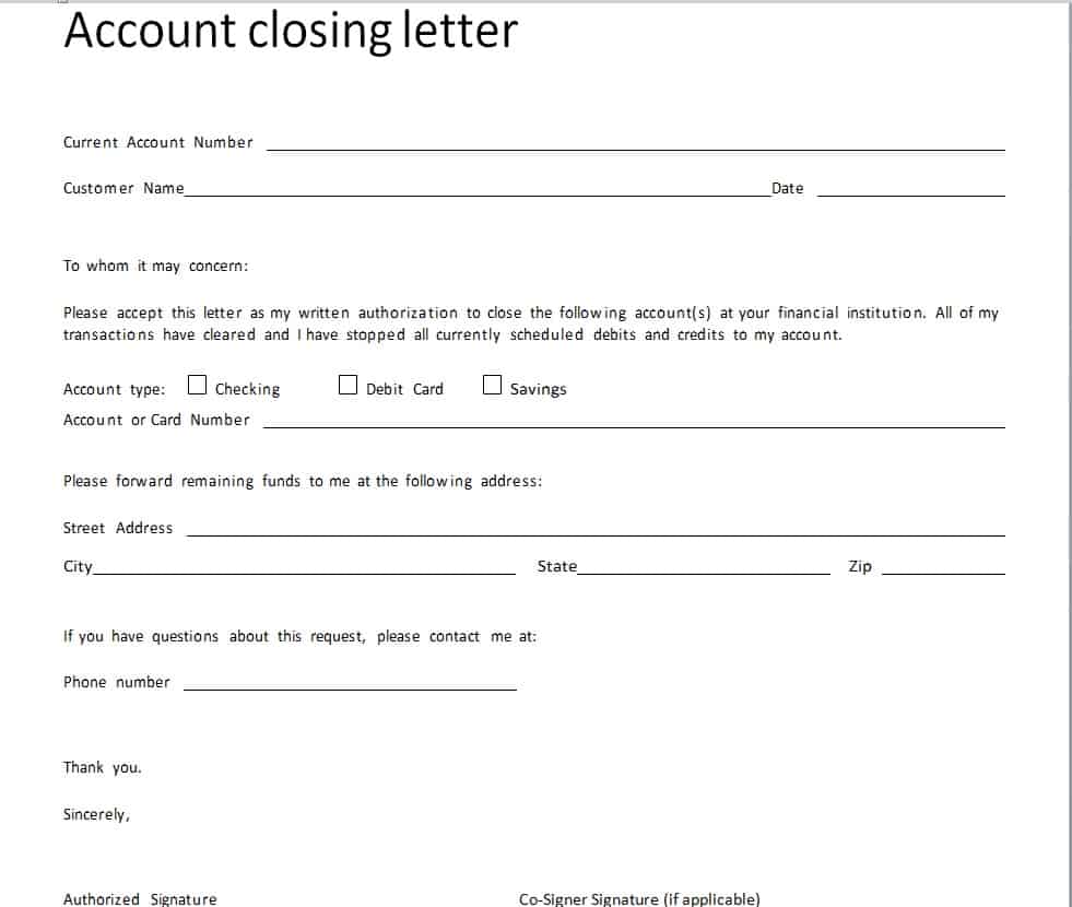 screenshot back account letter template