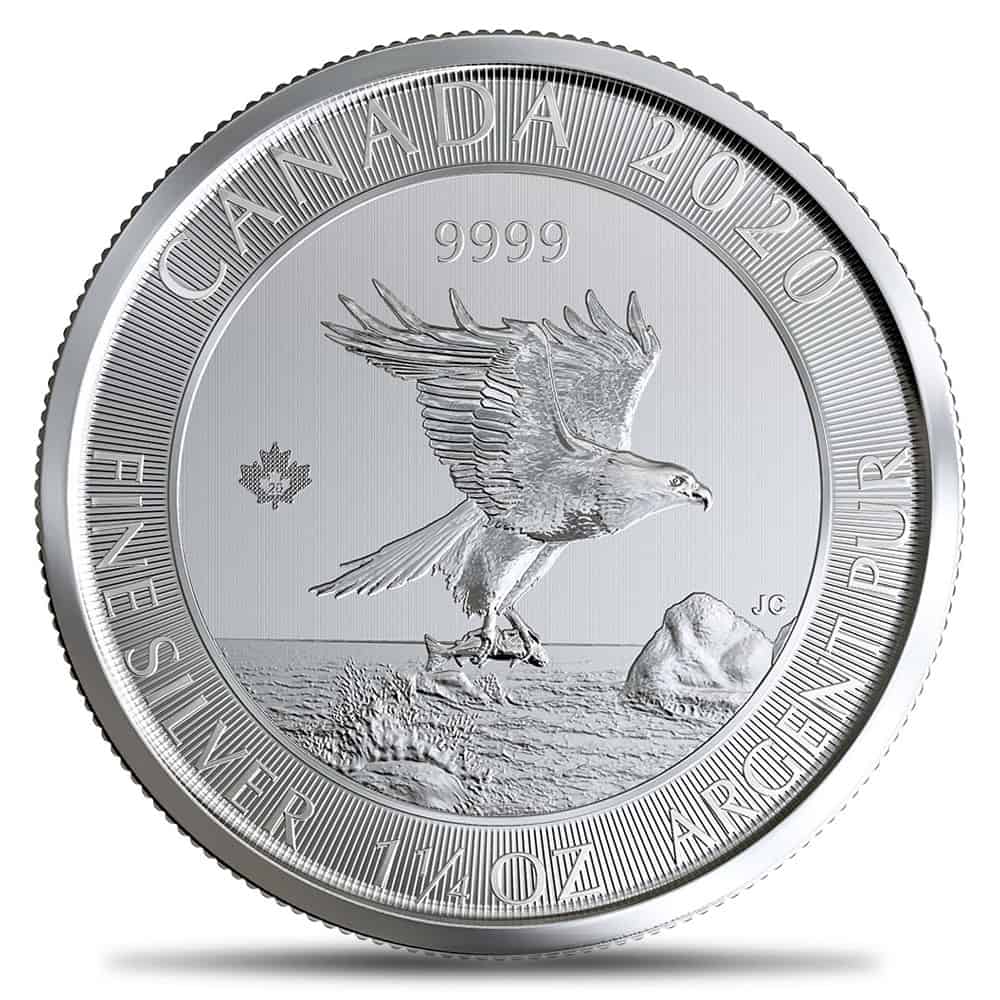 Royal Canadian Silver Soaring Eagle coin