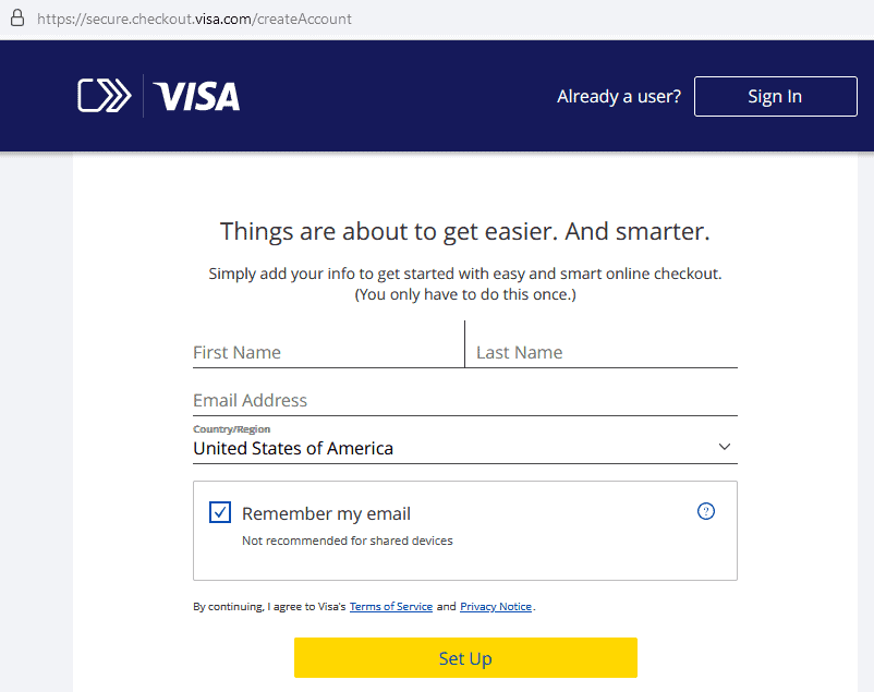 visa checkout payment system