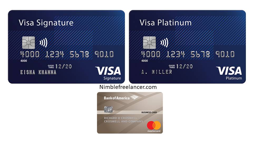 Visa Signature vs Platinum Plus vs. Visa Platinum