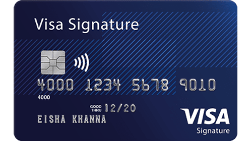 visa signature card