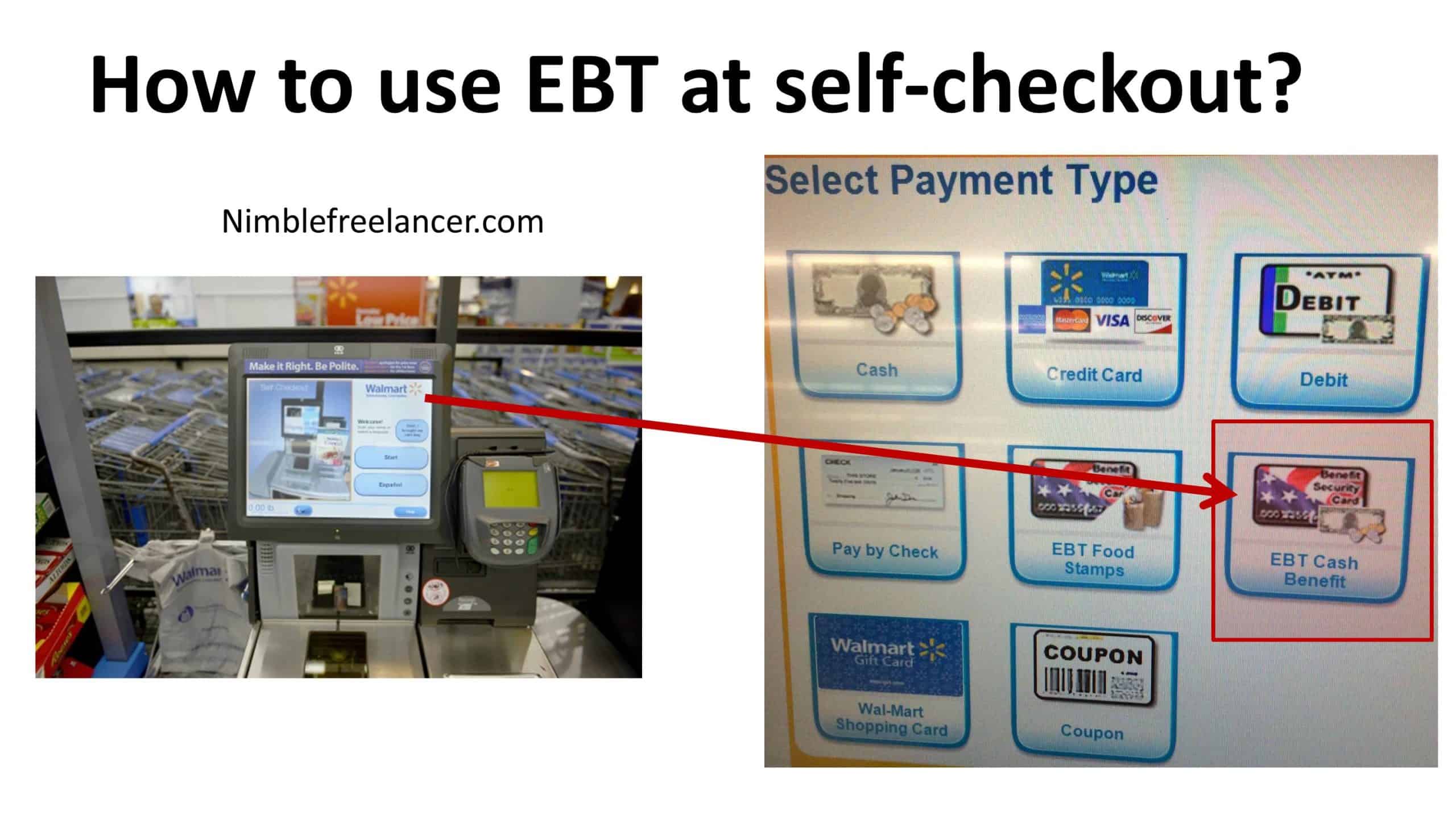 How to use EBT at self-checkout at wallmart